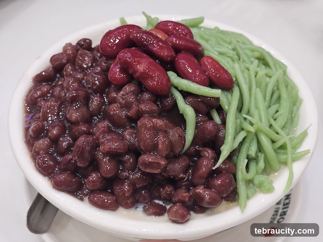 Red Bean and Chendol Dessert