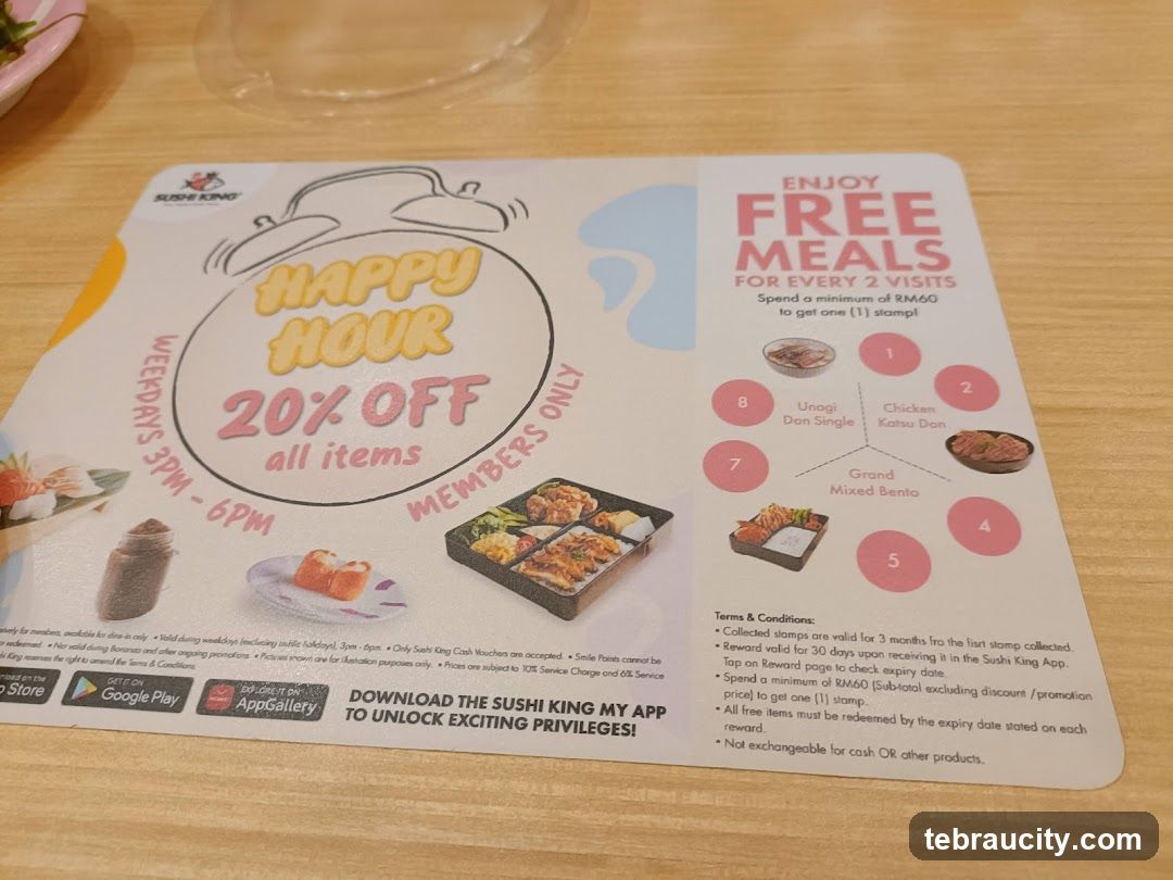 Sushi King Happy Hour and Free Meals Promotion