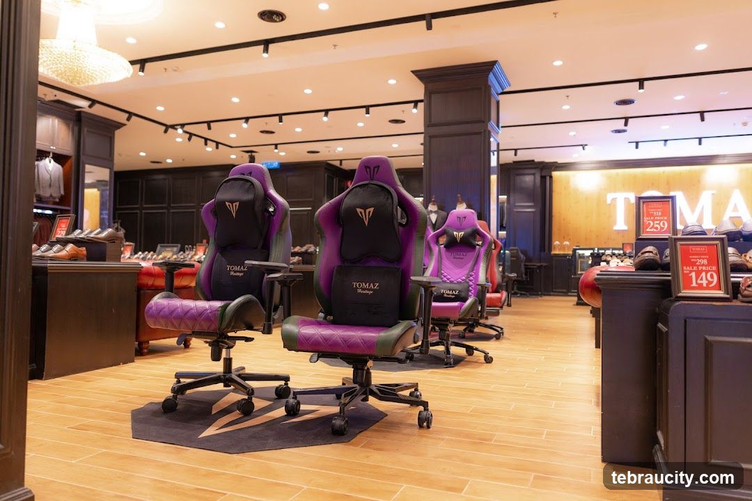 Gaming Chairs and Shoes Display