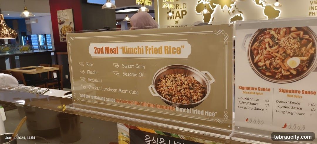 Korean Food Menu