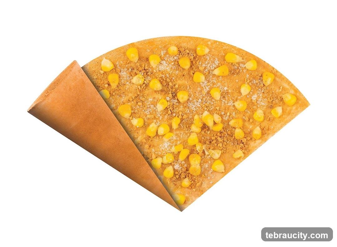 Crepe with Corn Topping