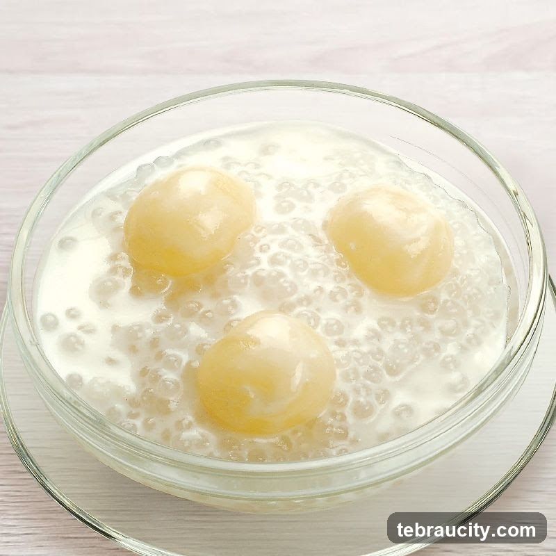 Lychee and Sago Dessert