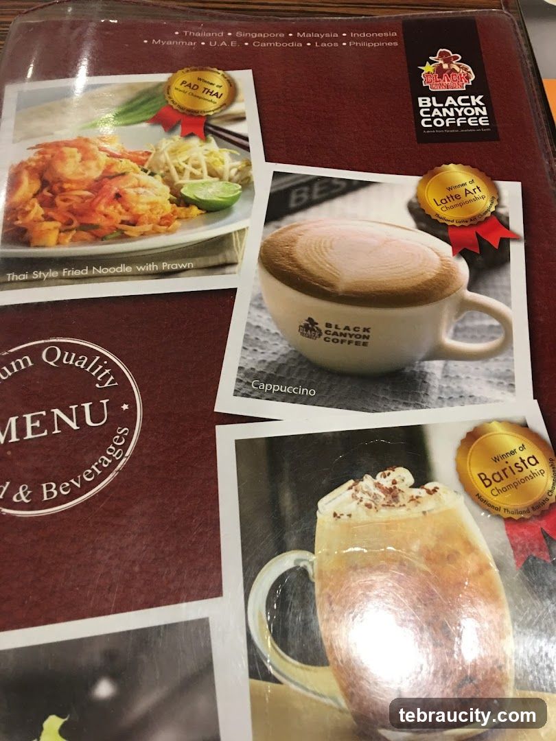 Black Canyon Coffee Menu
