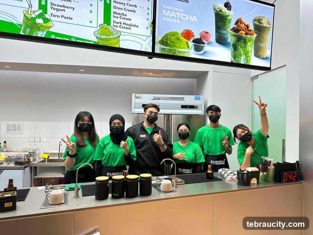 Staff Posing at Counter