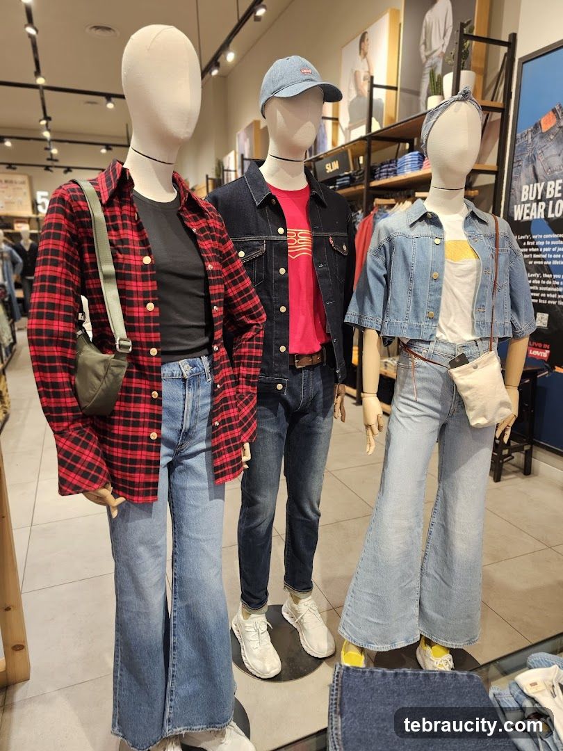 Mannequins in a clothing store