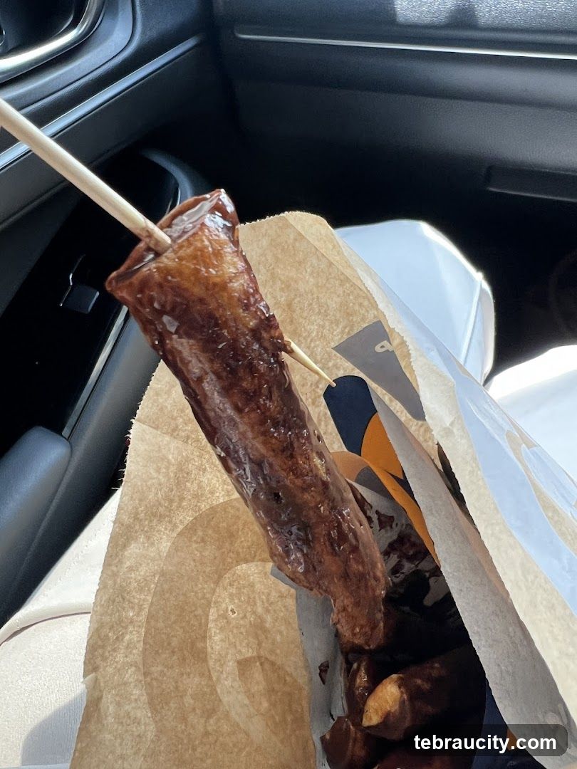 Chocolate-covered food item