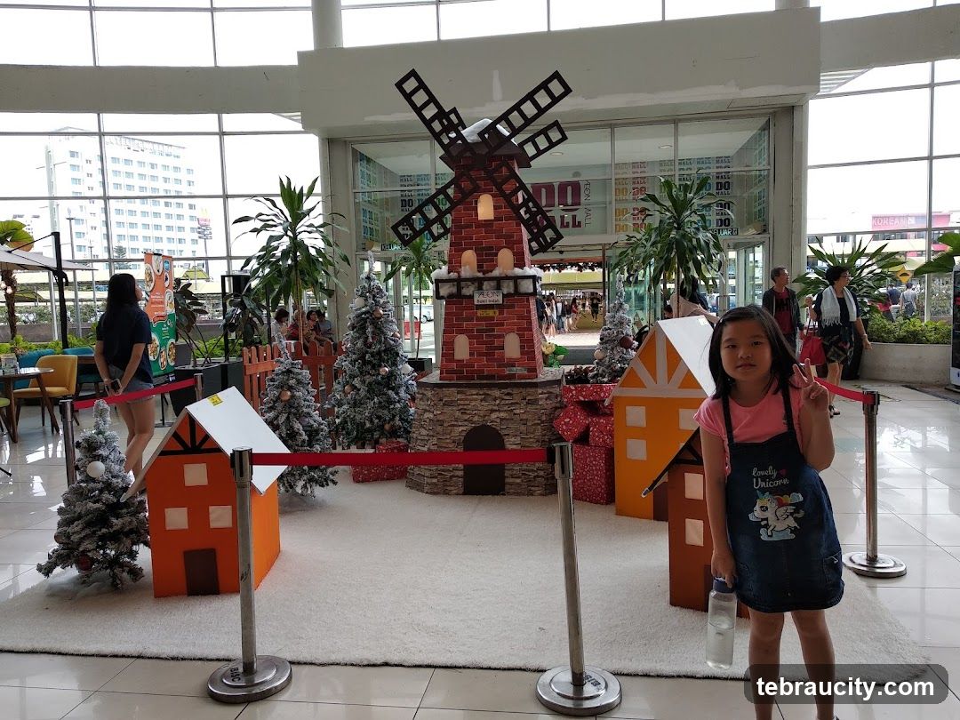 Christmas display in a mall