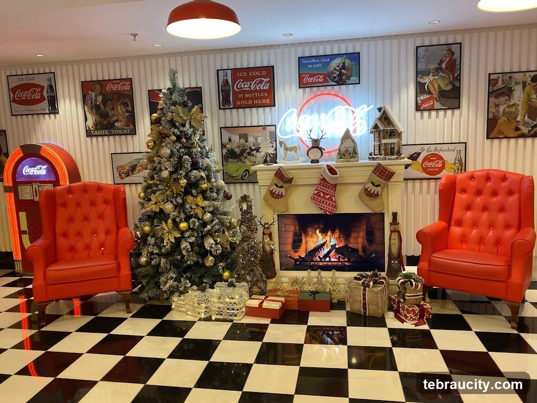 Christmas Decor with Coca-Cola Theme