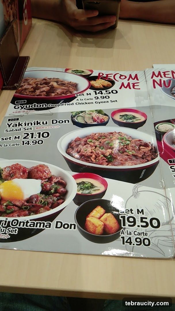 Recommended Menu