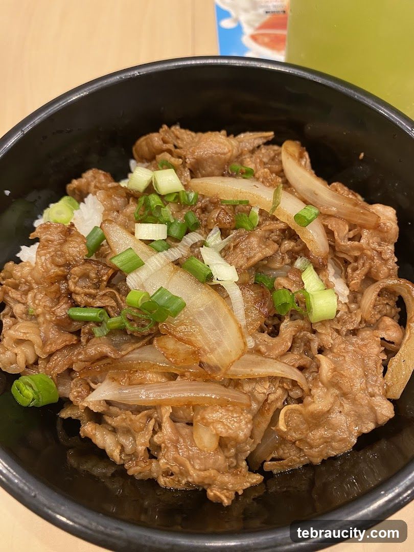 Beef and Onion Rice Bowl