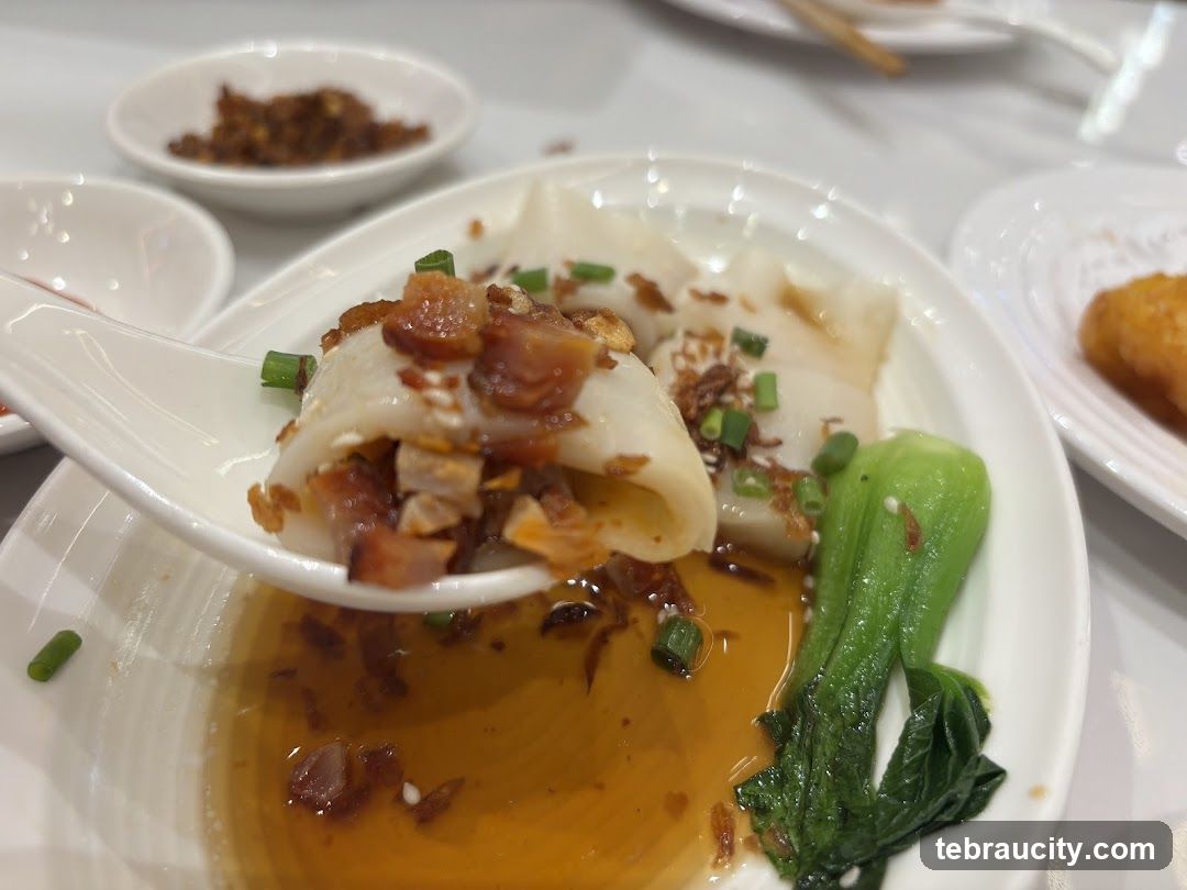 Steamed Rice Rolls with Toppings