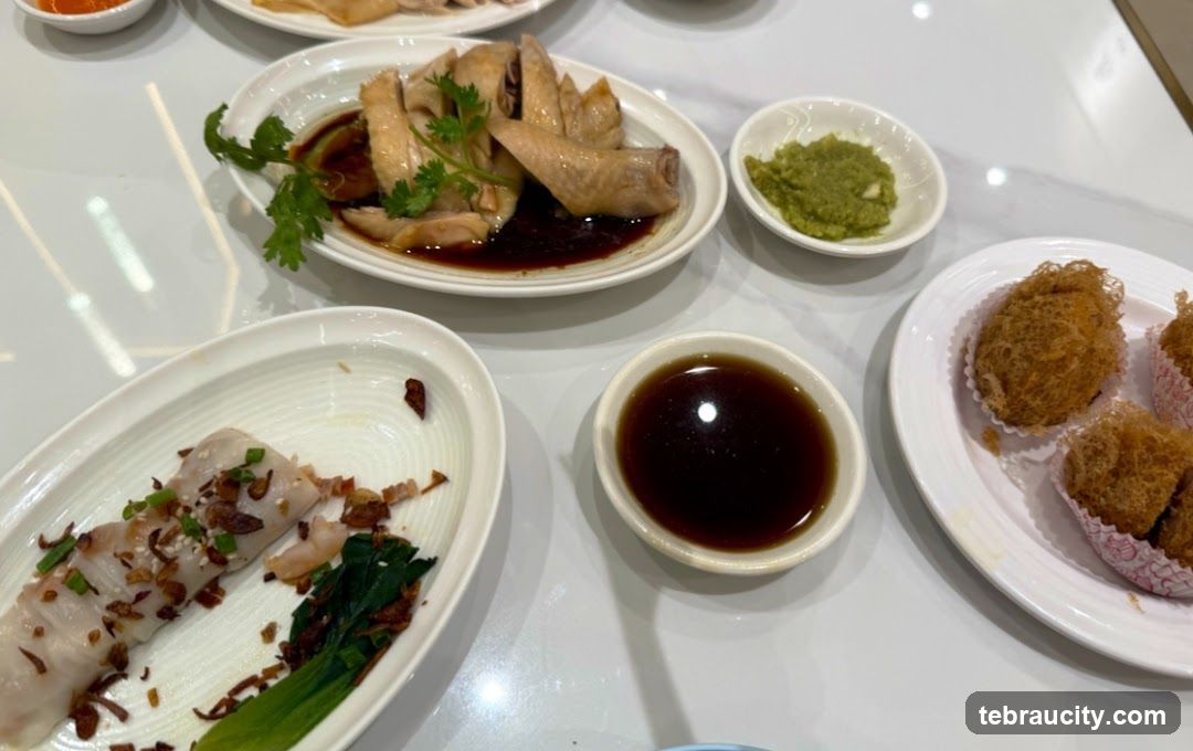 Table with Chinese Food