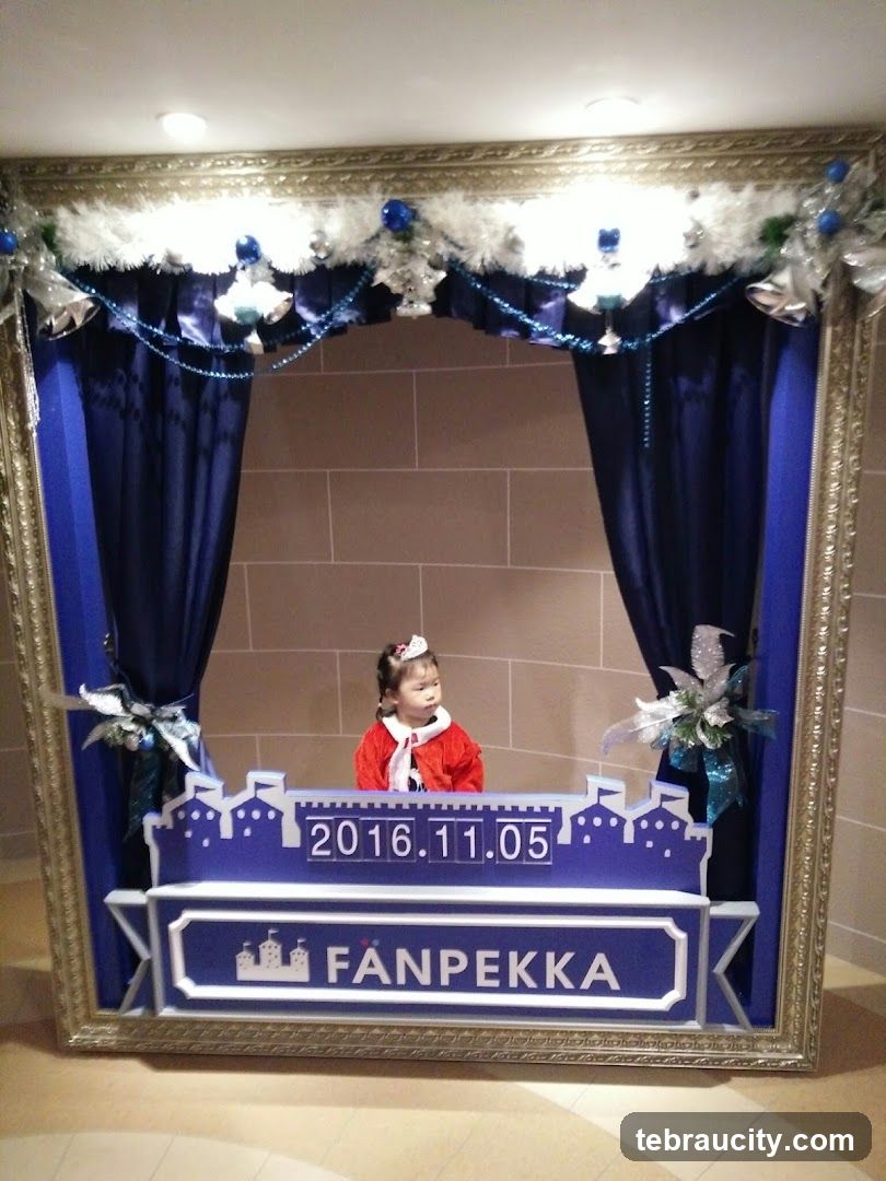 Child in a festive frame