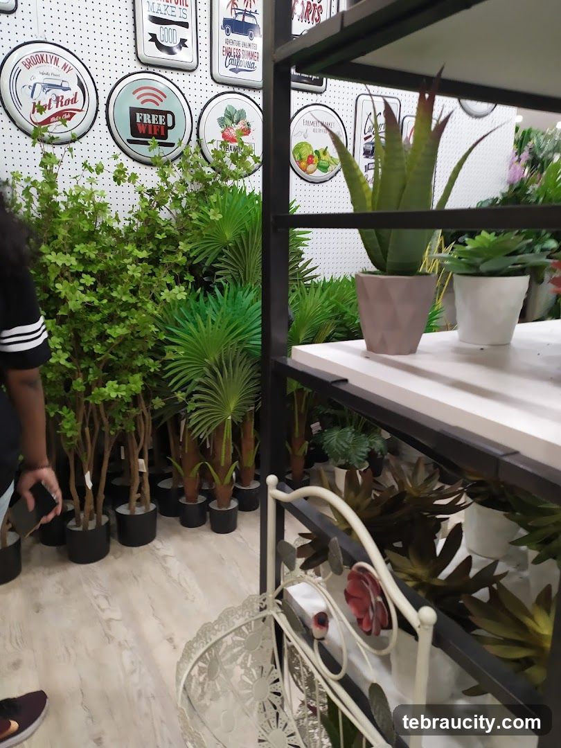Artificial Plants and Decorative Signs