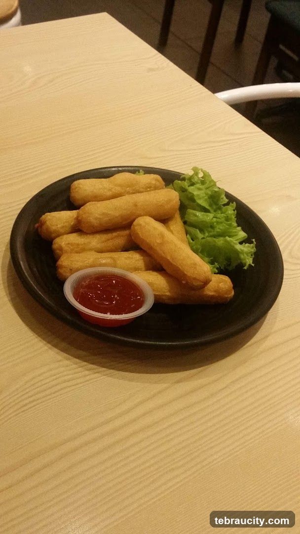 Fried Fish Sticks with Ketchup