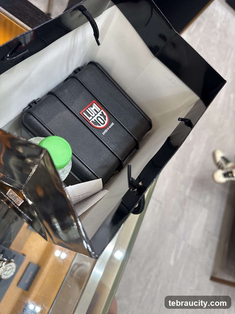 Shopping Bag with Watch Case