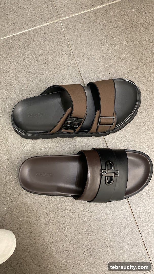 Two pairs of Pedro sandals