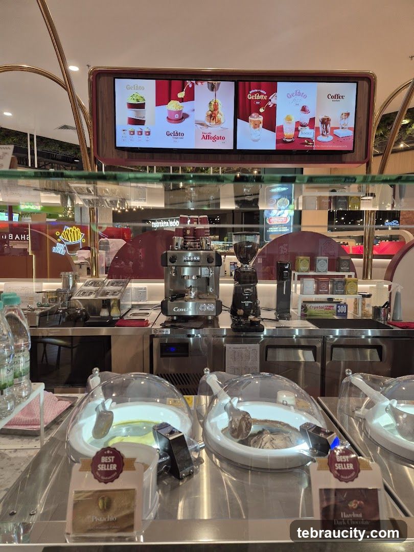 Gelato Shop Counter