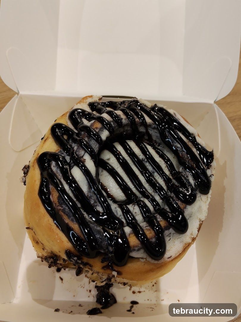 Chocolate Drizzle Cinnamon Roll