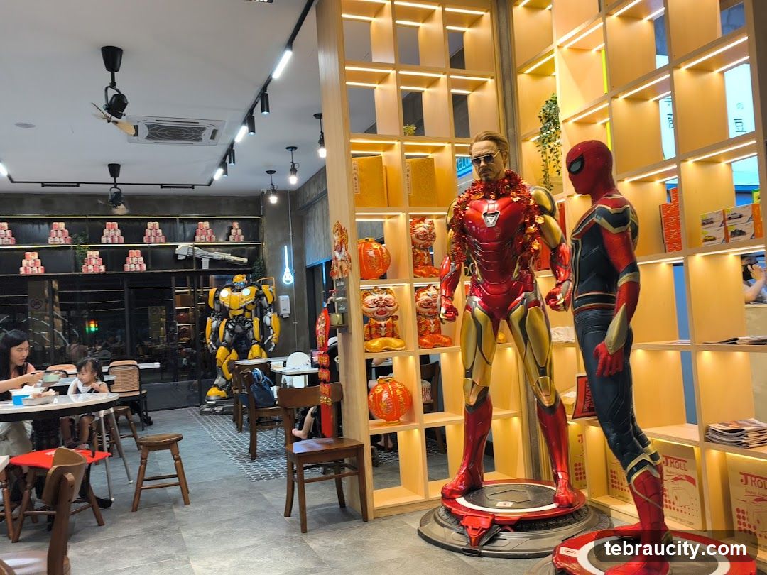 Interior with Superhero Statues