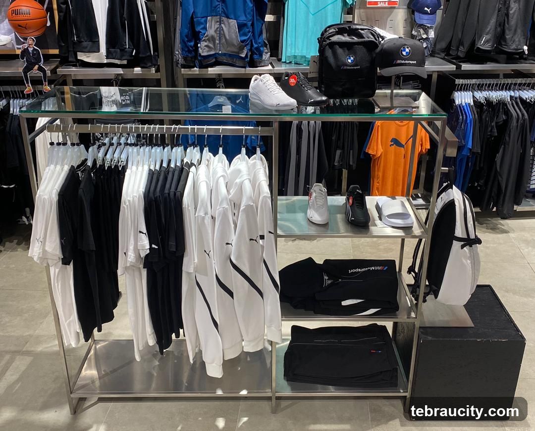 Puma and BMW Motorsport Apparel Display