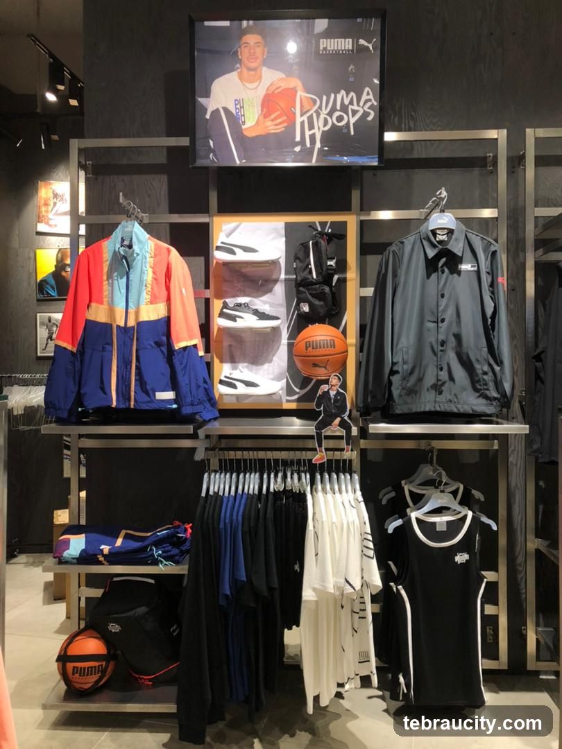 Puma Basketball Apparel Display
