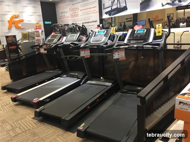 Treadmill Display in Fitness Store