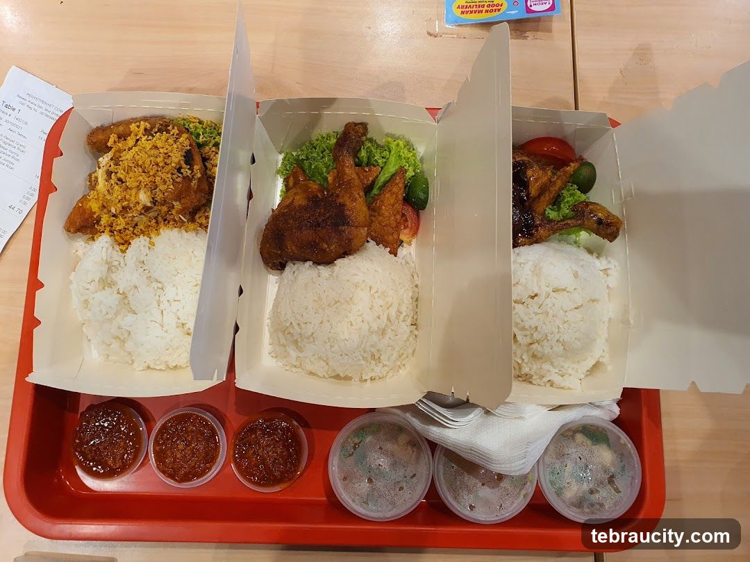 Food Delivery Boxes on Tray