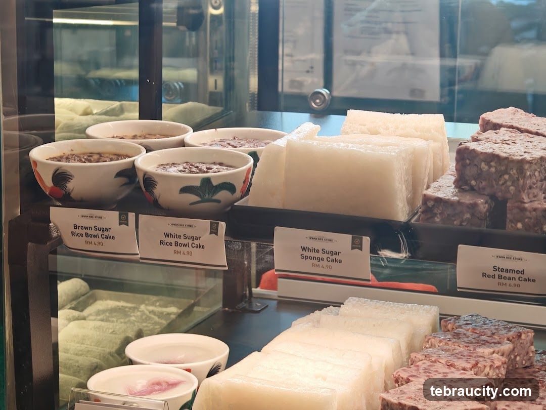 Display Case with Traditional Cakes