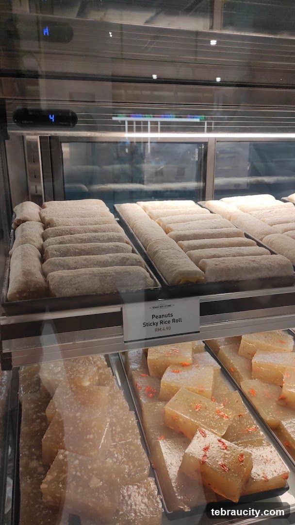 Display Case with Food Items