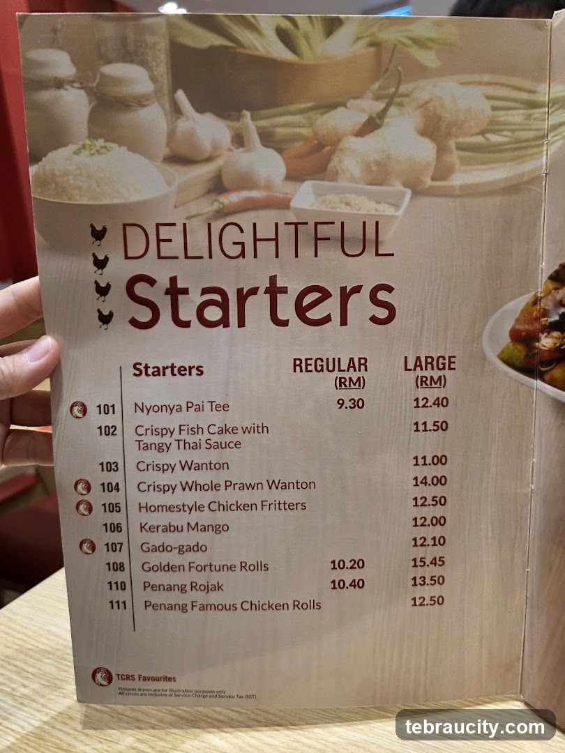 Delightful Starters Menu