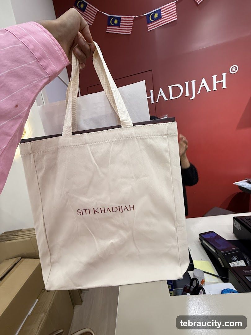 Siti Khadijah branded tote bag