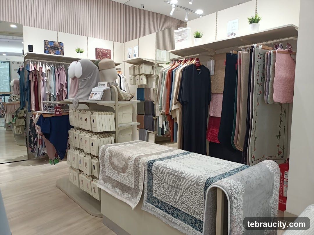 Interior of retail store