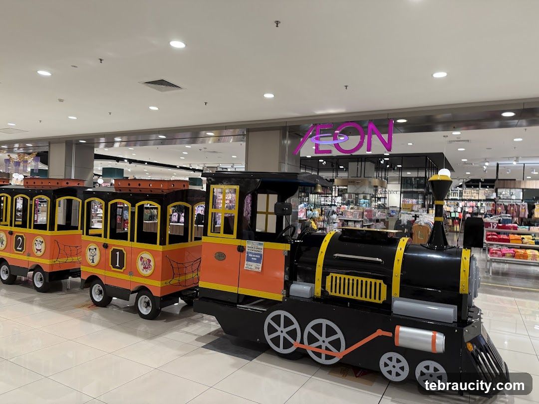 Interior of AEON shopping center
