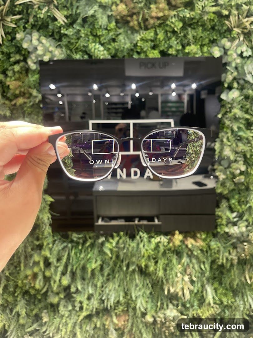 Eyeglasses with reflection