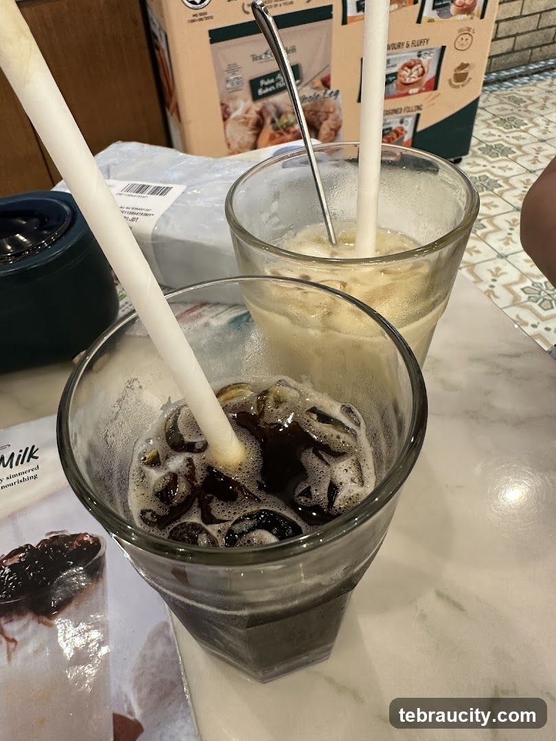 Iced Coffee and Milk Drink