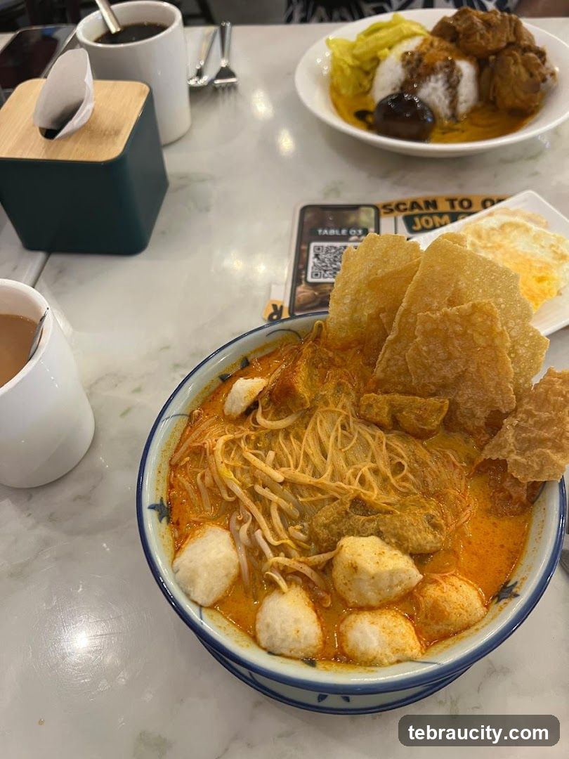 Curry Laksa with Side Dishes