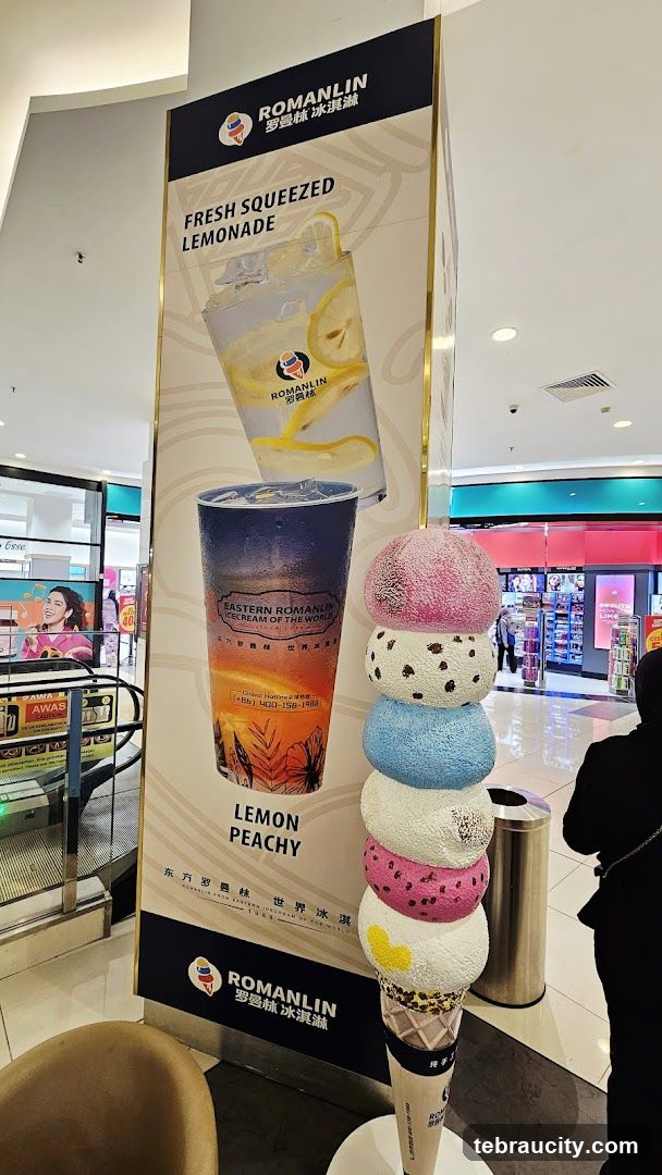 Romanlin Ice Cream and Lemonade Advertisement