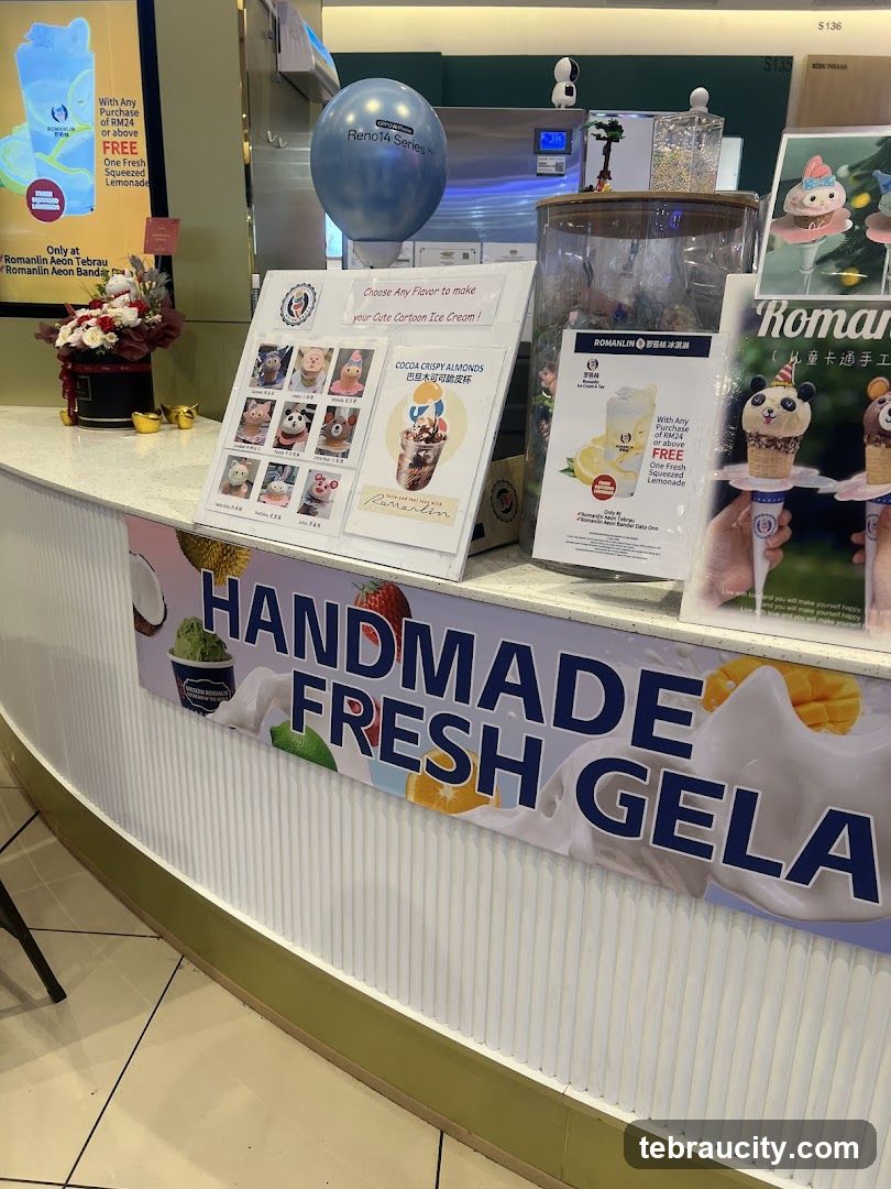 Ice Cream Counter Display