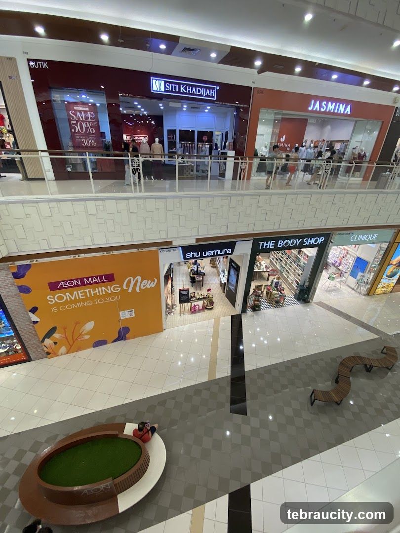 Mall Interior with Shops
