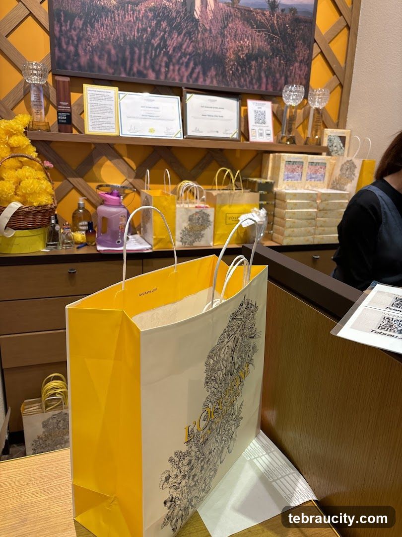 Shopping Bags and Display Shelf