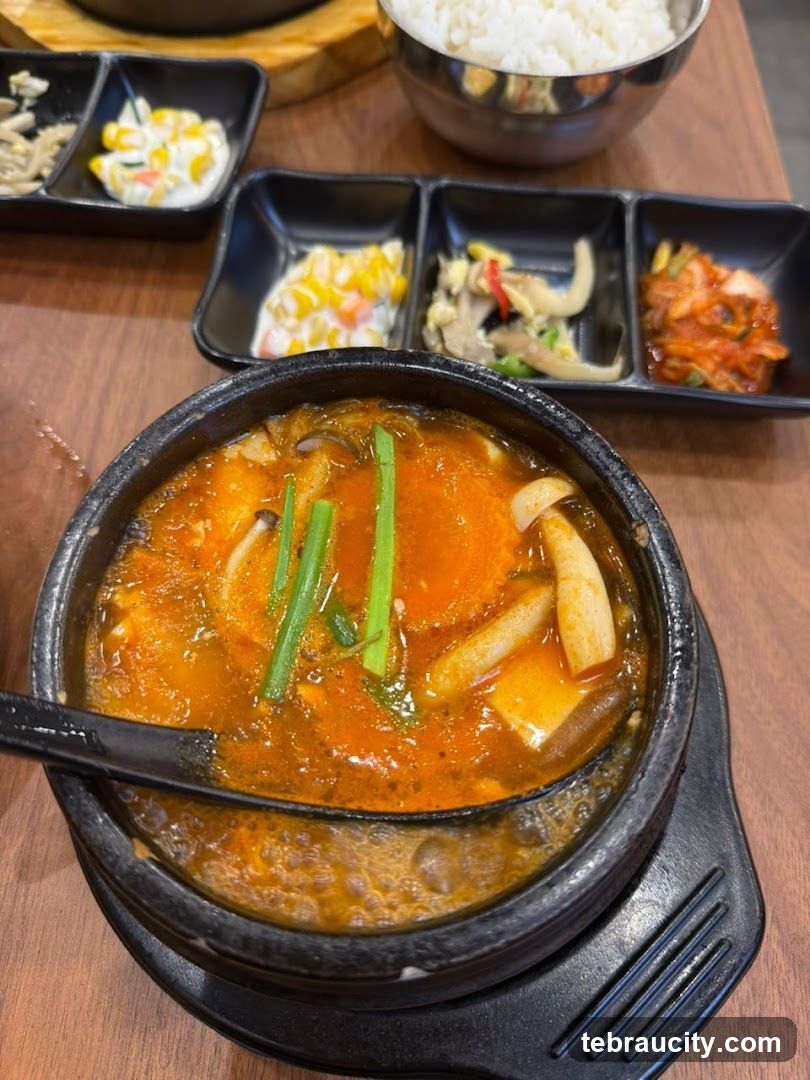 Korean Stew with Side Dishes