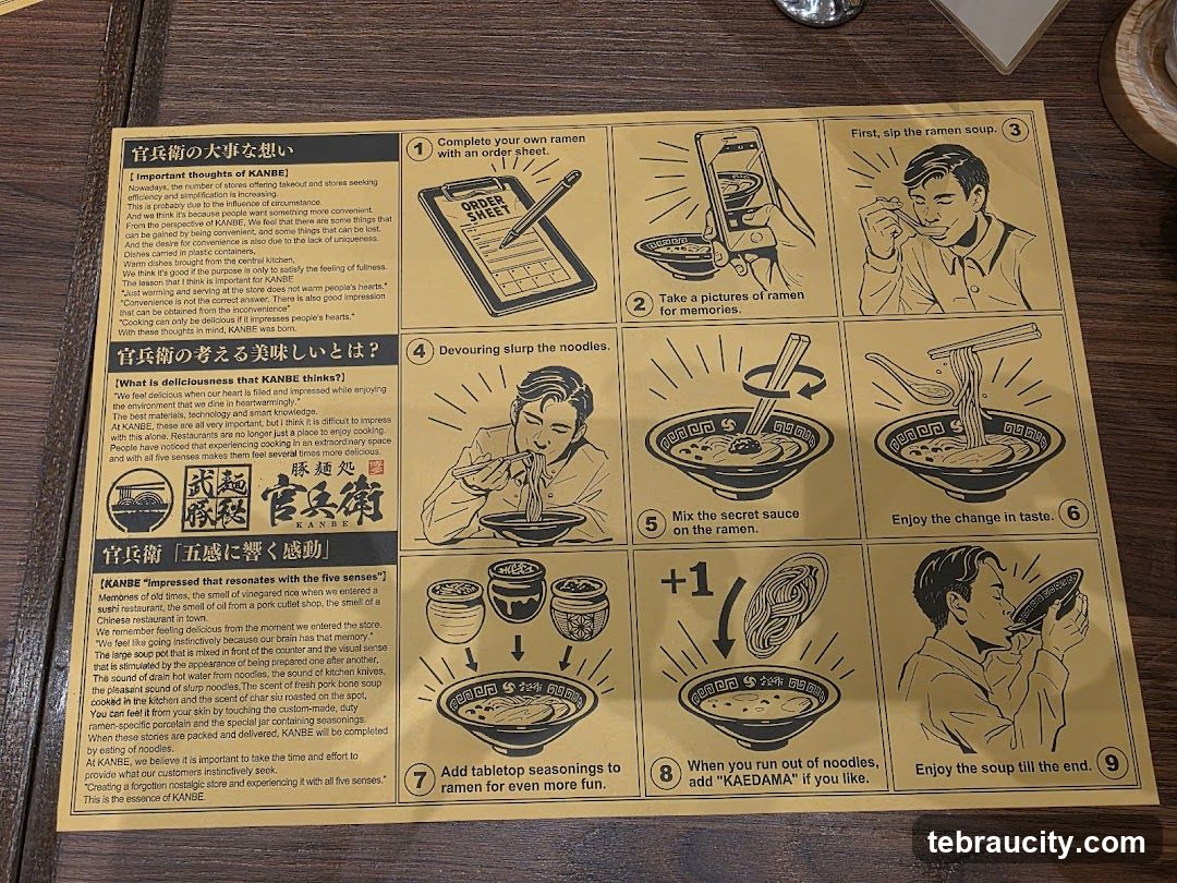 KANBE Ramen Experience Guide