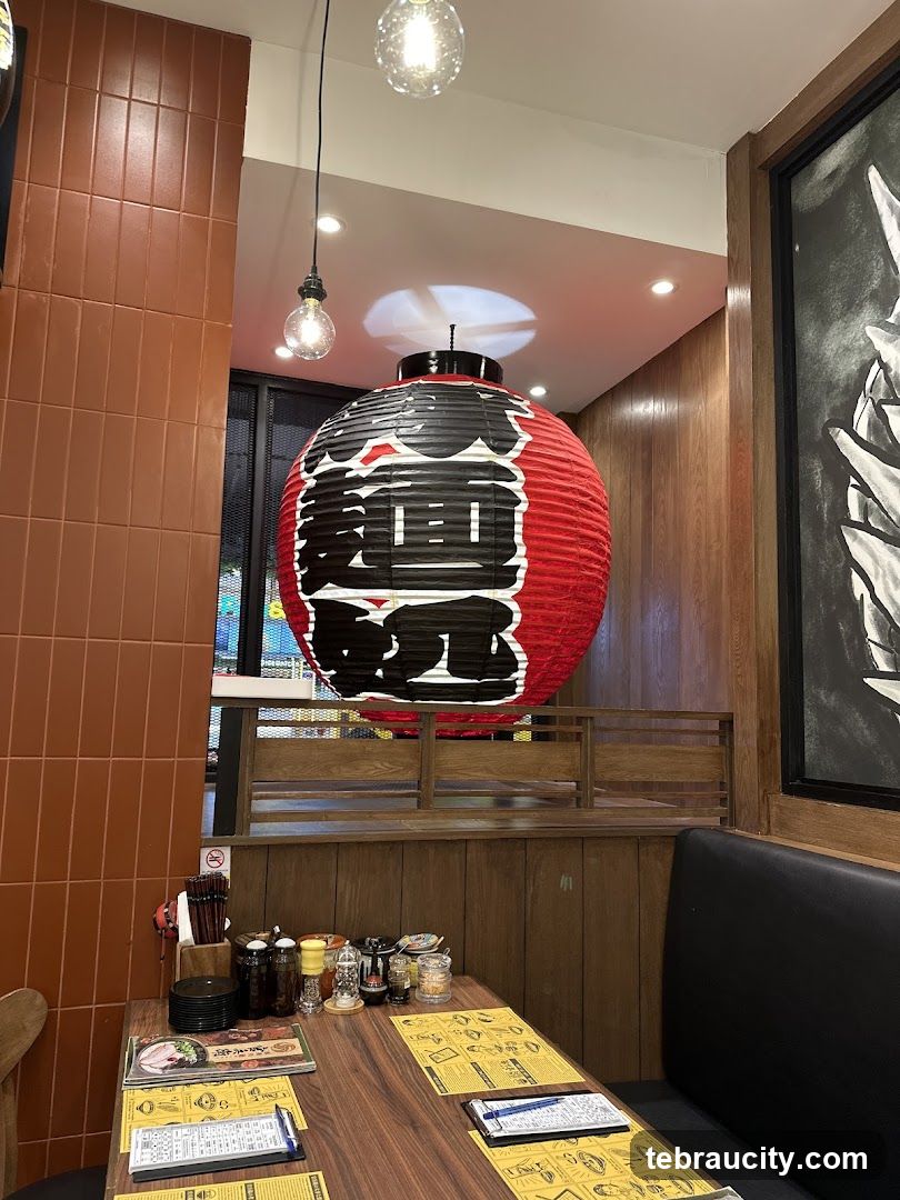 Restaurant Interior with Lantern