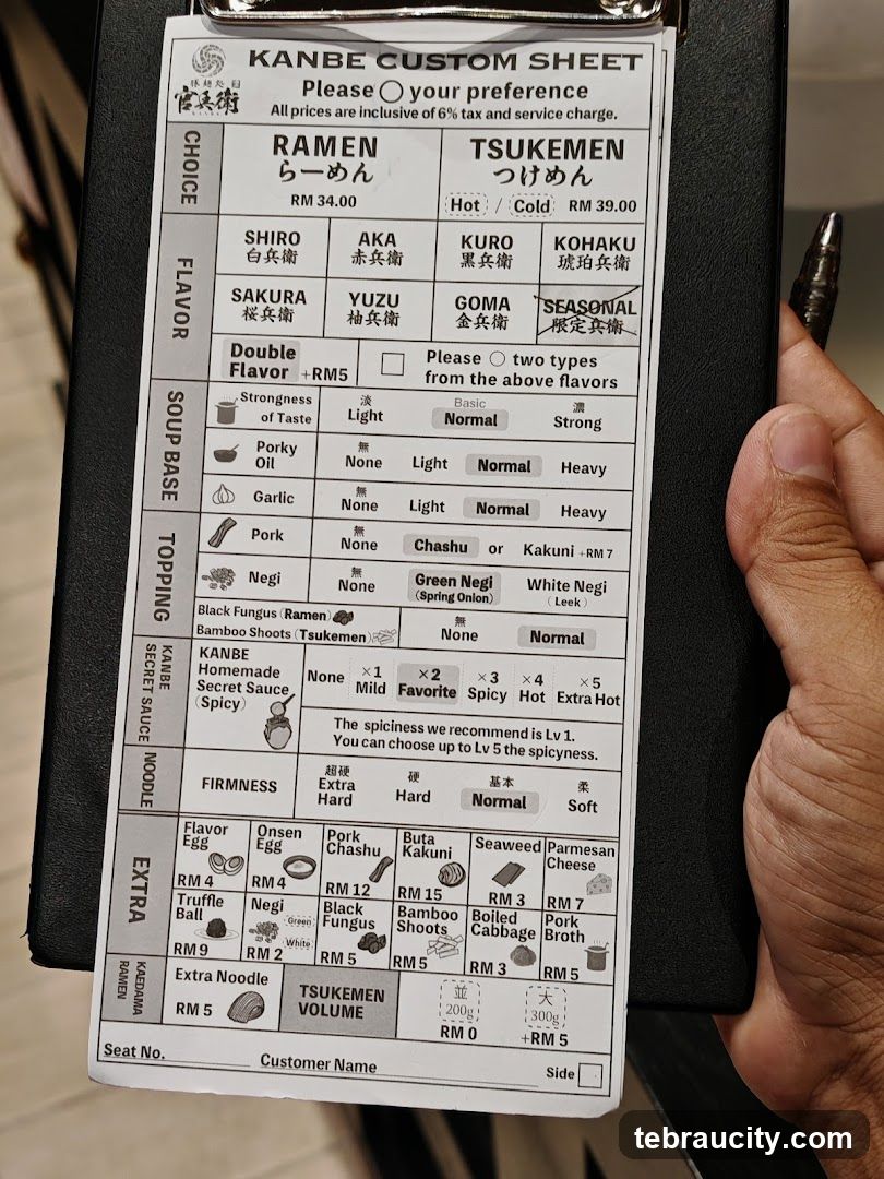 KANBE CUSTOM SHEET