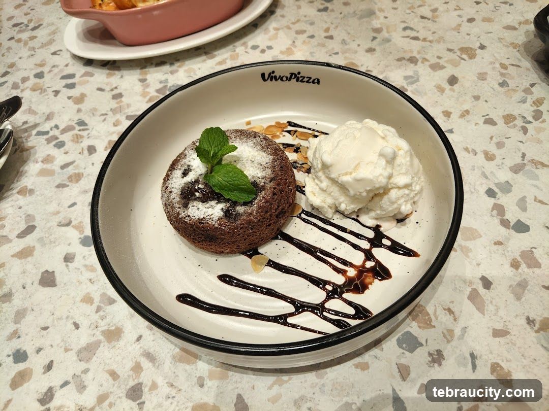 Chocolate Lava Cake with Ice Cream