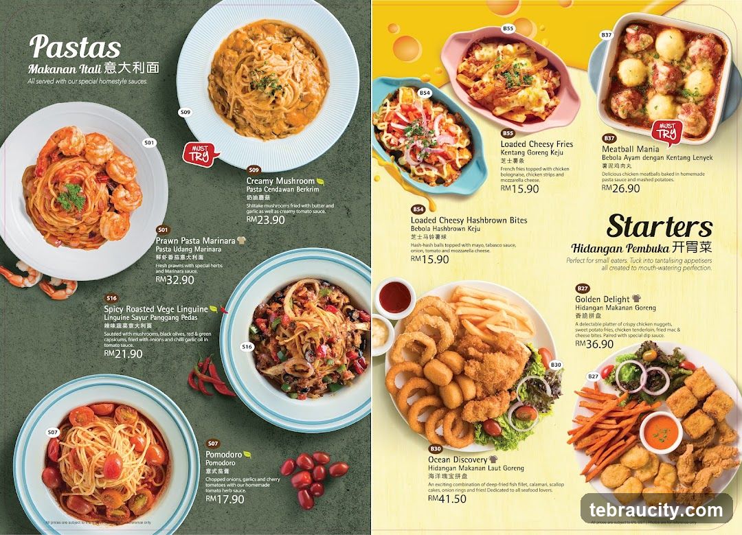 Pastas & Starters