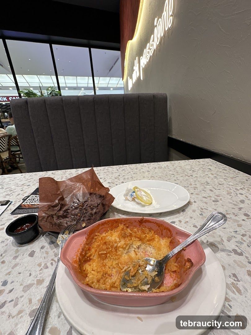 Leftover Food on Table