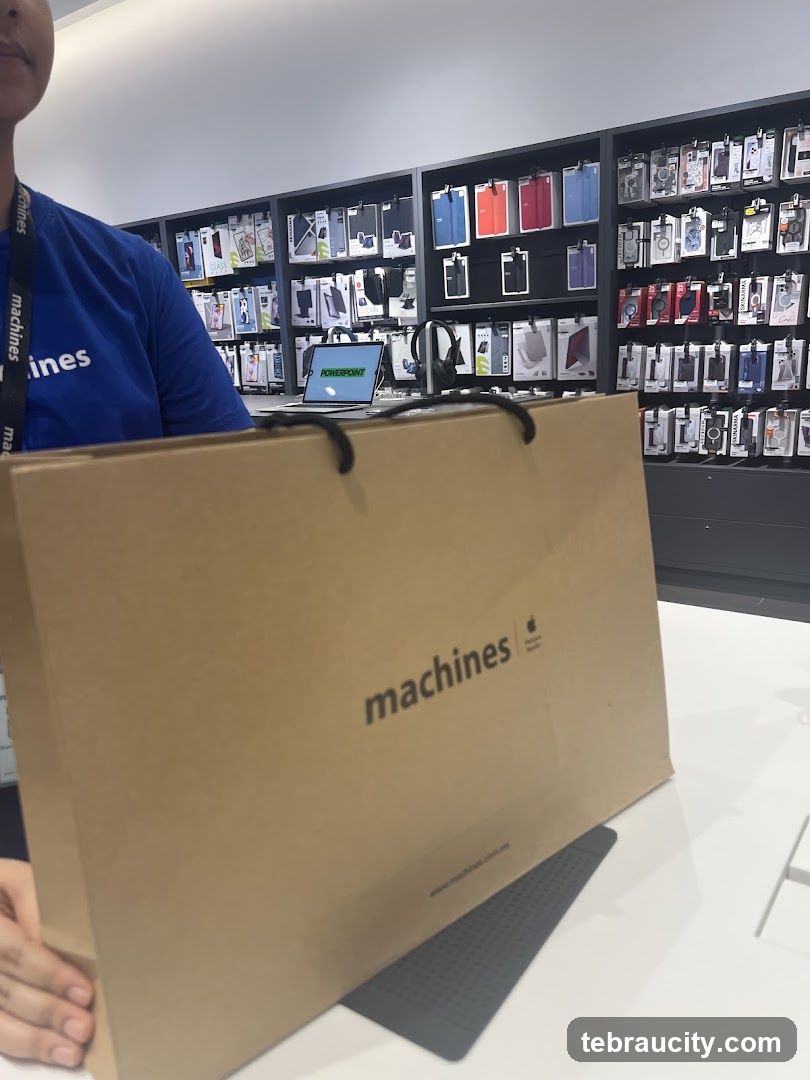 Store Interior with Branded Bag
