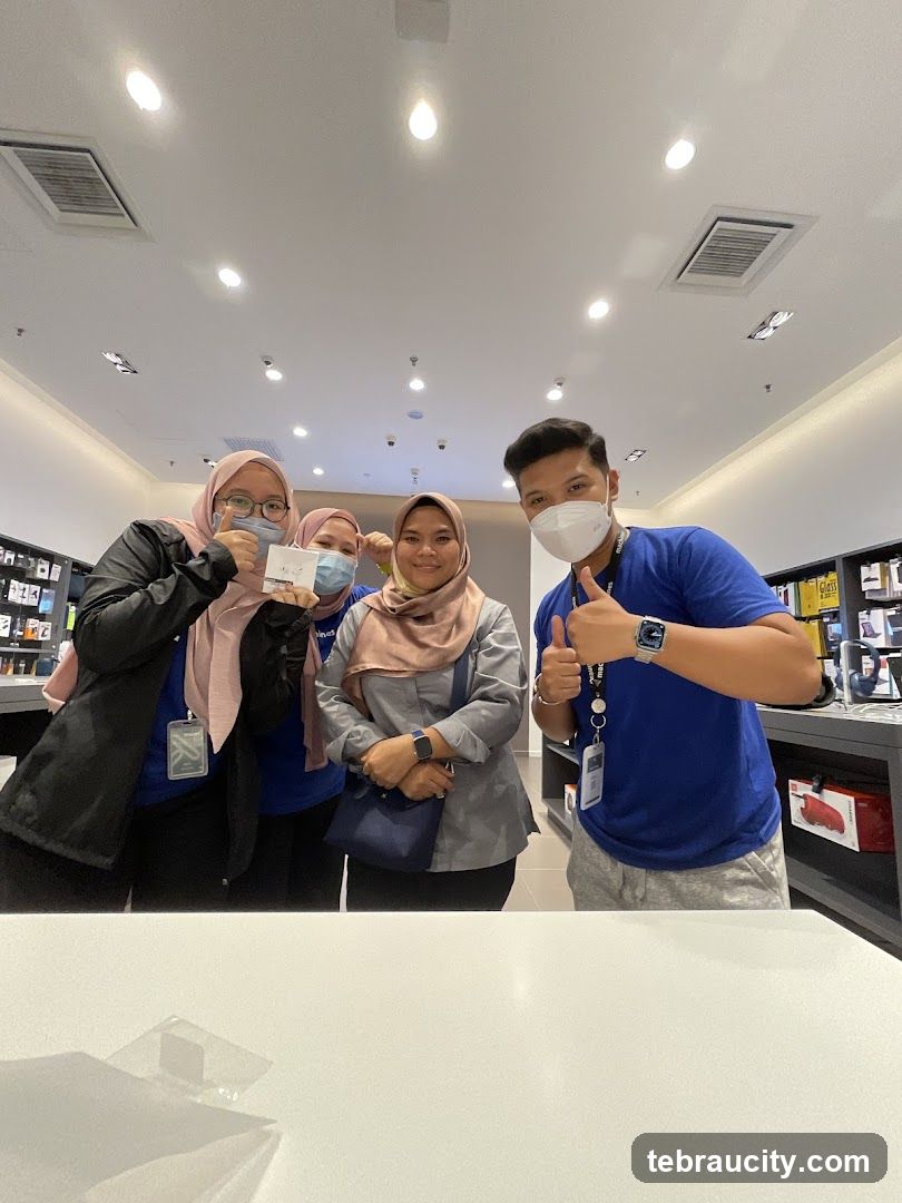 Employees posing for a photo